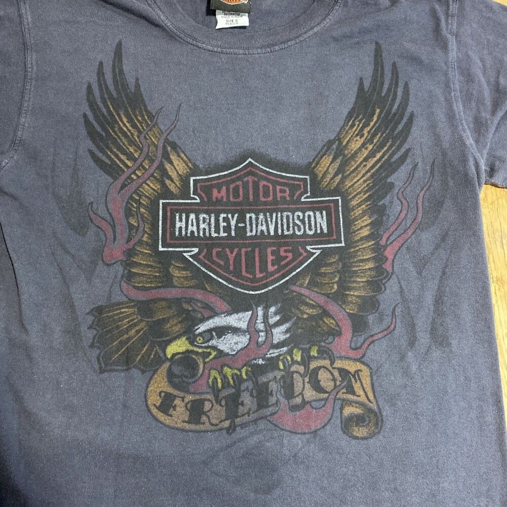 VINTAGE 2010 HARLEY-DAVIDSON GLADSTONE OREGON T SHIRT Small Freedom Eagle - Picture 5 of 7